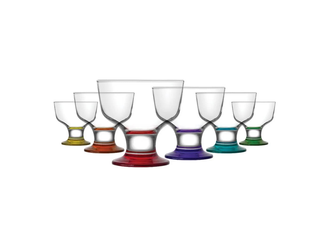 LAV Destina Eis- und Dessertschalen 6er-Set Glas Transparent