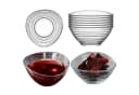 LAV Derin Glasschalen 300 ml 6er-Set Transparent Rillenmuster Bild 3