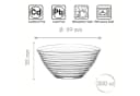 LAV Derin Glasschalen 300 ml 6er-Set Transparent Rillenmuster Bild 5