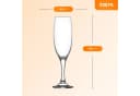 LAV Gläser-Set Empire Champagnerflöten 6-tlg. Glas Transparent Bild 3