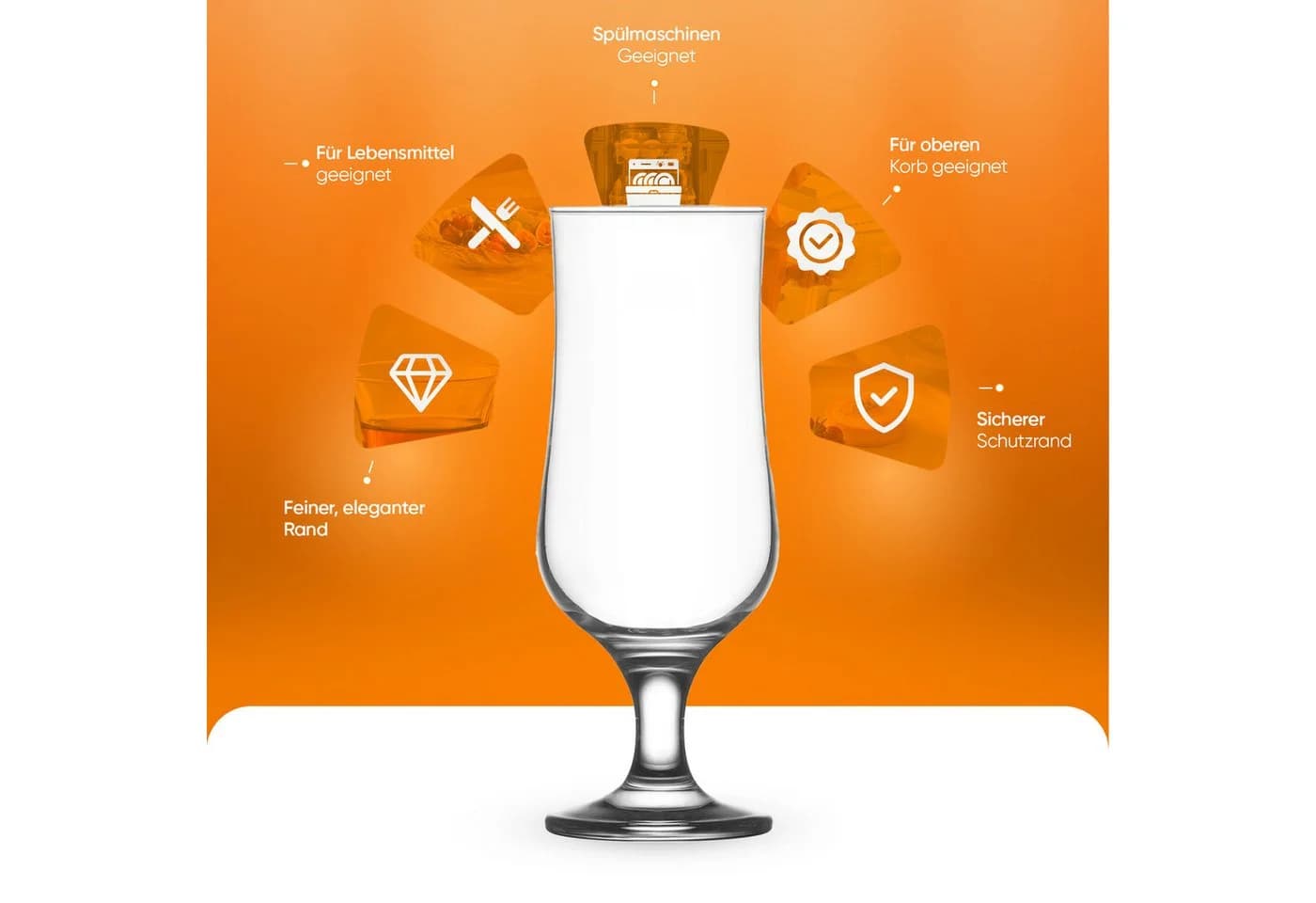 LAV Gläser-Set Nevakar 6-tlg. Glas transparent für Bier & Mixgetränke - Bild 4