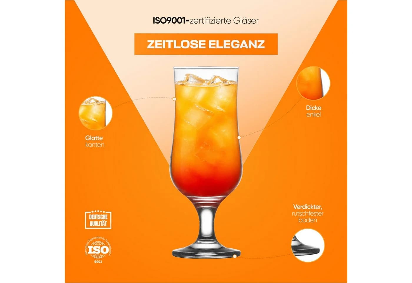 LAV Gläser-Set Nevakar 6-tlg. Glas transparent für Bier & Mixgetränke - Bild 5