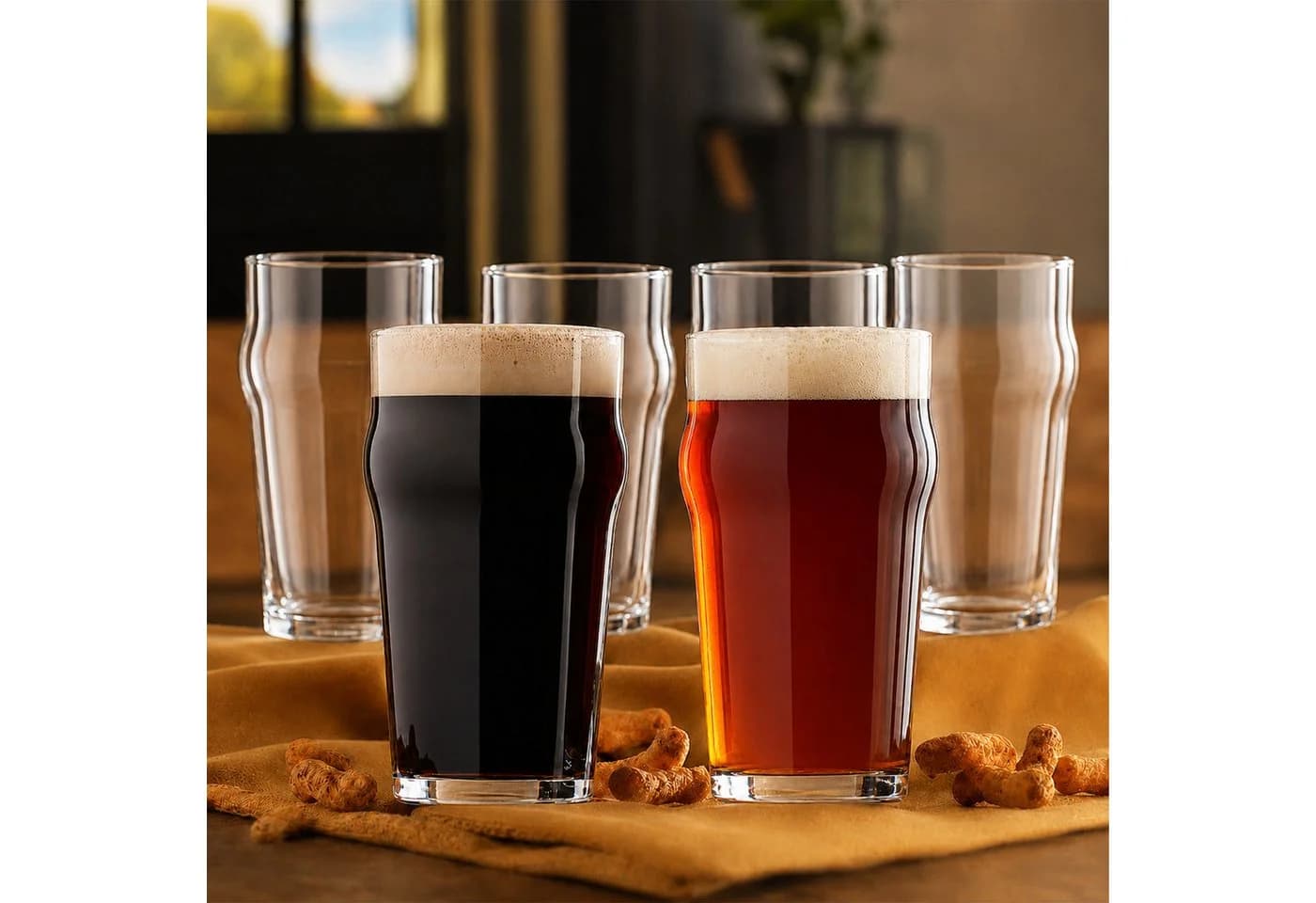 LAV Noniq Bierglas-Set 6-tlg. 570ml Glas Transparent