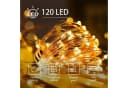 LQWELL Solar Lichterkette 2er Set 12m 120 LEDs Warmweiß Kupferdraht Bild 1