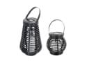 LQWELL LED Solarleuchte Rattan Warmweiß Garten Bild 1
