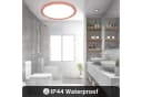 LQWELL LED Deckenleuchte Rund Rosa IP44 Wasserdicht 18W Bild 5