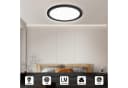 LQWELL LED Deckenleuchte Rund Schwarz IP44 Wasserdicht 18W Bild 3