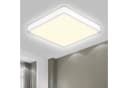 LQWELL LED Deckenleuchte Quadrat Flach 18W 1600LM Weiß Modern Bild 2