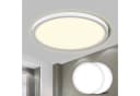 LQWELL LED Deckenleuchte Rund Flach 2 Stück 18W Neutralweiß Badlampe Modern Bild 2