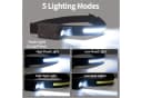 LQWELL LED Stirnlampe Wiederaufladbar COB 350 Lumen IPX4 Bild 1