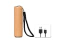 LQWELL LED Taschenlampe Mini USB C Aufladbar Aluminium Holz Bild 2