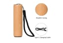 LQWELL LED Taschenlampe Mini USB C Aufladbar Aluminium Holz Bild 4