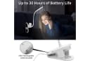 LQWELL LED Leselampe mit Clip, 3 Helligkeitsstufen, Weiß Bild 4