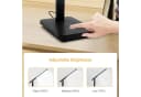 LQWELL LED Schreibtischlampe Schwarz mit Touchdimmer und Clip Bild 1