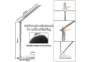 LQWELL Doppelkopf Schreibtischlampe LED Dimmbar Weiß Touch-Steuerung Bild 3