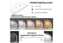 LQWELL LED Schreibtischlampe Weiß Dimmbar Touch-Steuerung Bild 1