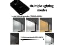 LQWELL LED Schreibtischlampe Schwarz Touch-Steuerung 3 Farbmodi Bild 1