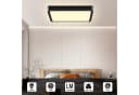 LQWELL LED Deckenleuchte Schwarz 2 Stück Flach Modern Bild 1