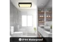 LQWELL LED Deckenleuchte Schwarz 2 Stück Flach Modern Bild 5
