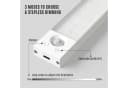 LQWELL LED Unterbauleuchte mit Bewegungsmelder, Dimmbar, Akku, USB-C Wiederaufladbar Schranklicht, 22,5 cm, 1500 mAh, Weiß Bild 1