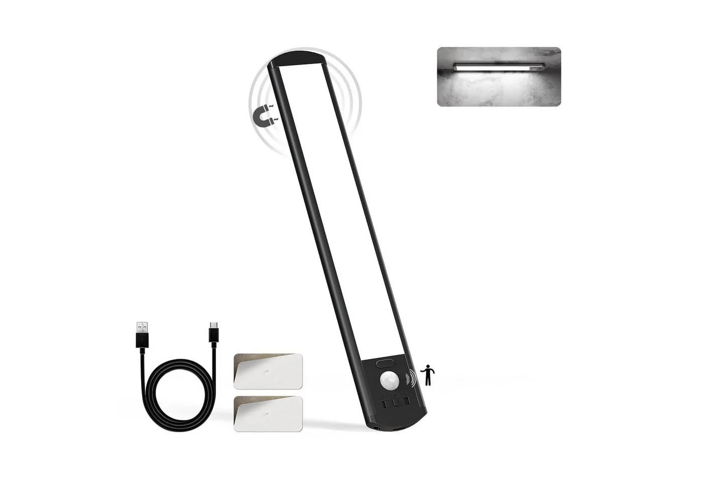 LQWELL LED Unterbauleuchte mit Bewegungsmelder dimmbar Schwarz - Bild 2