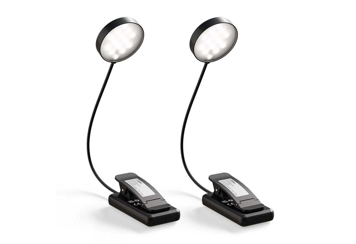 LQWELL LED Schreibtischlampe Schwarz 3 Farbtemperaturen Dimmbar - Bild 2