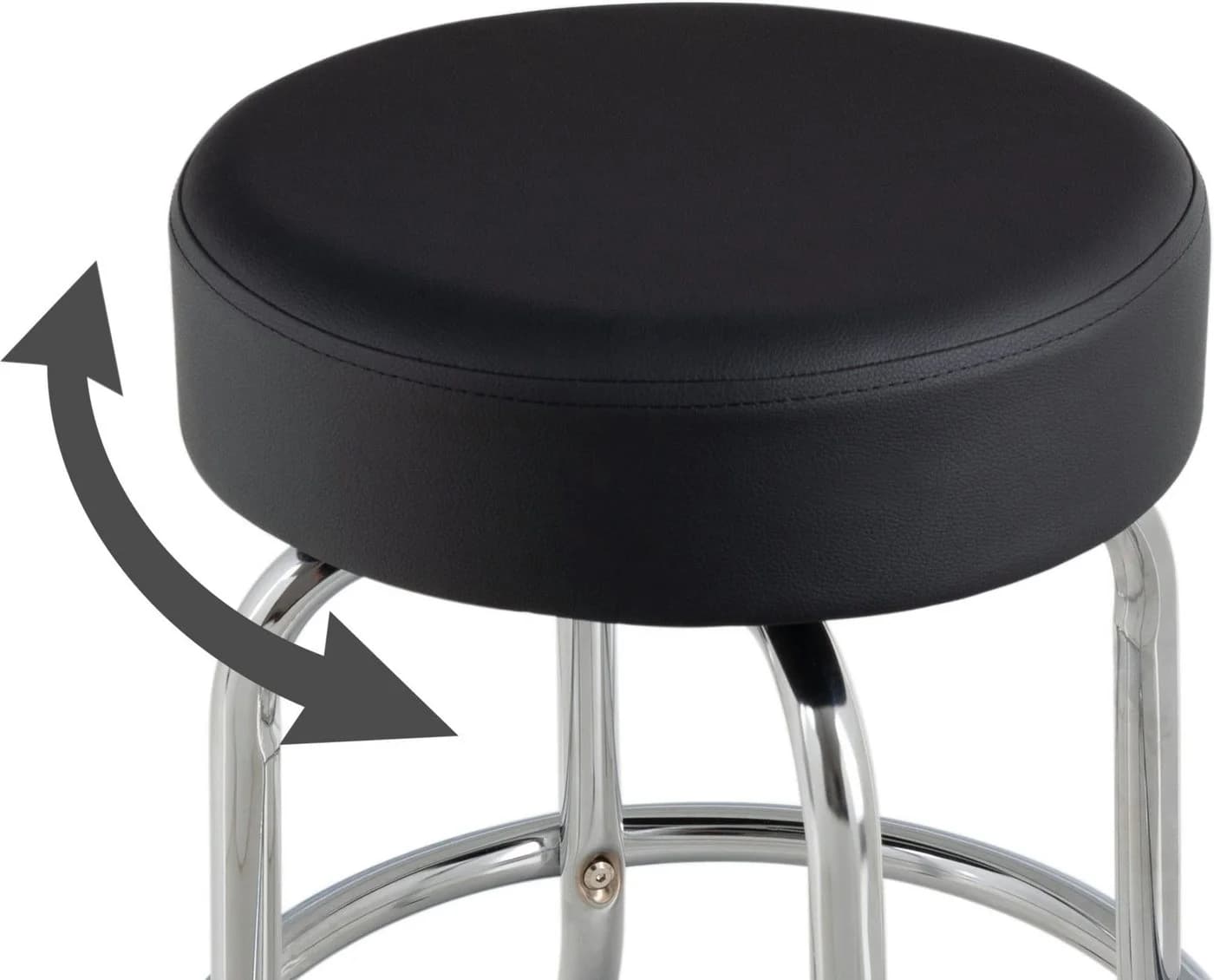 Rocktile Barstool Sitzhocker mit Kunstleder und Fußstütze - Bild 4