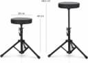 McGrey Sitzhocker KD-10 Hocker - Vielseitiger Musik- und Allzweckhocker, Höhenverstellbar Bild 4