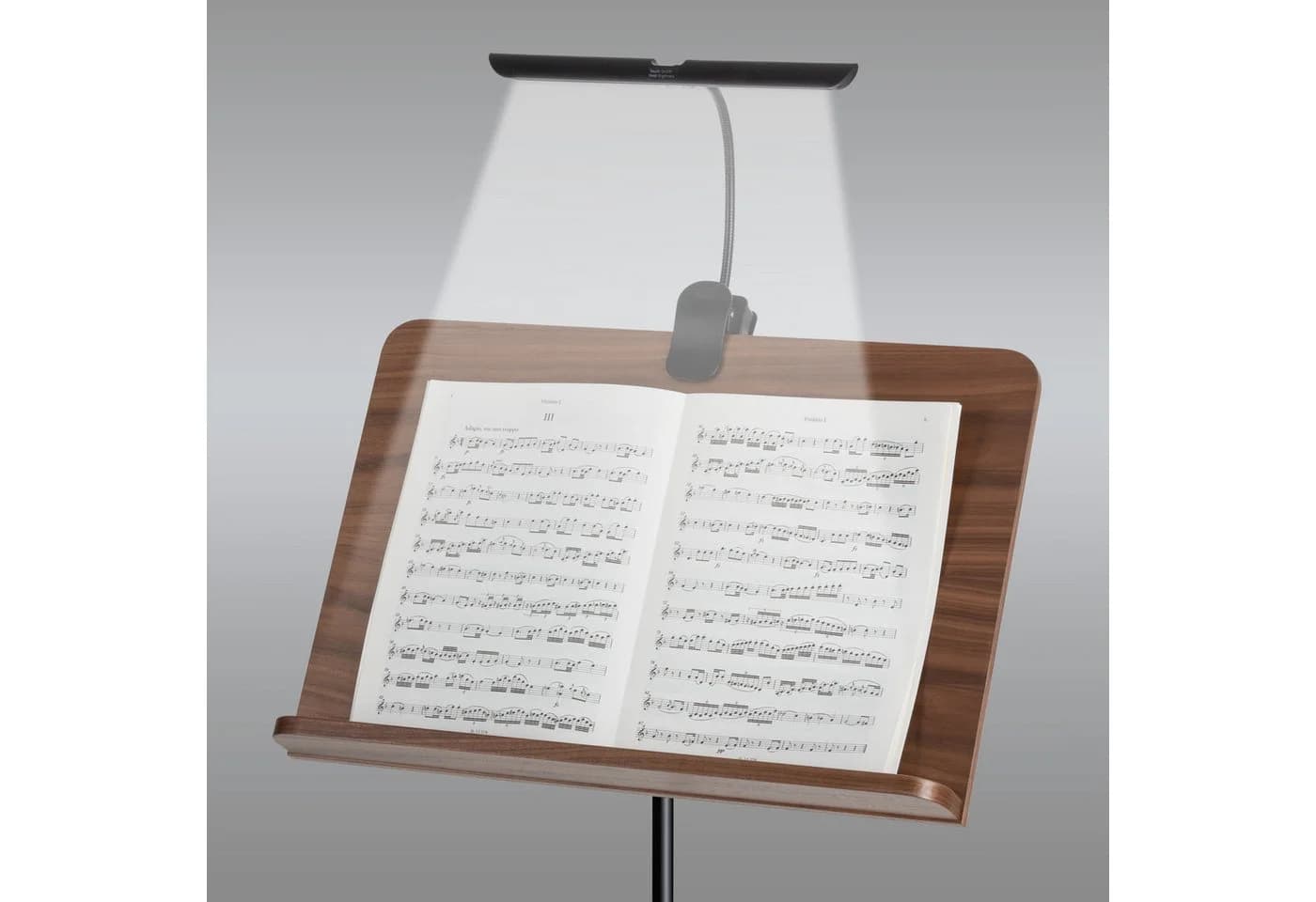 Classic Cantabile LED Klemmleuchte Notenpultleuchte Easy Schwarz Dimmbar - Bild 2