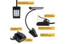 Classic Cantabile LED Klemmleuchte Notenpultleuchte Easy Schwarz Dimmbar Bild 3