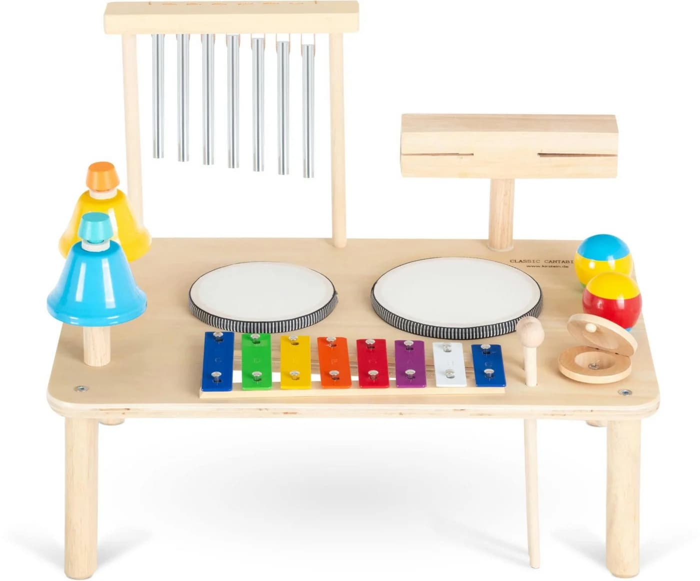 Classic Cantabile 12-in-1 Percussion Musiktisch Bunt Holz - Bild 2