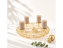 Wurm LED Adventskranz Gold 150 LEDs Timer Dimmer Fernbedienung Bild 1
