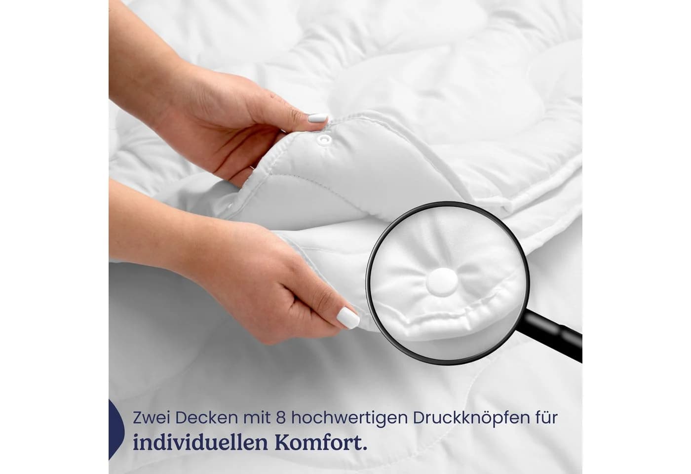 Gentle North Microfaserbettdecke 4-Jahreszeiten Ganzjahresdecke Kunstfasern - Bild 4