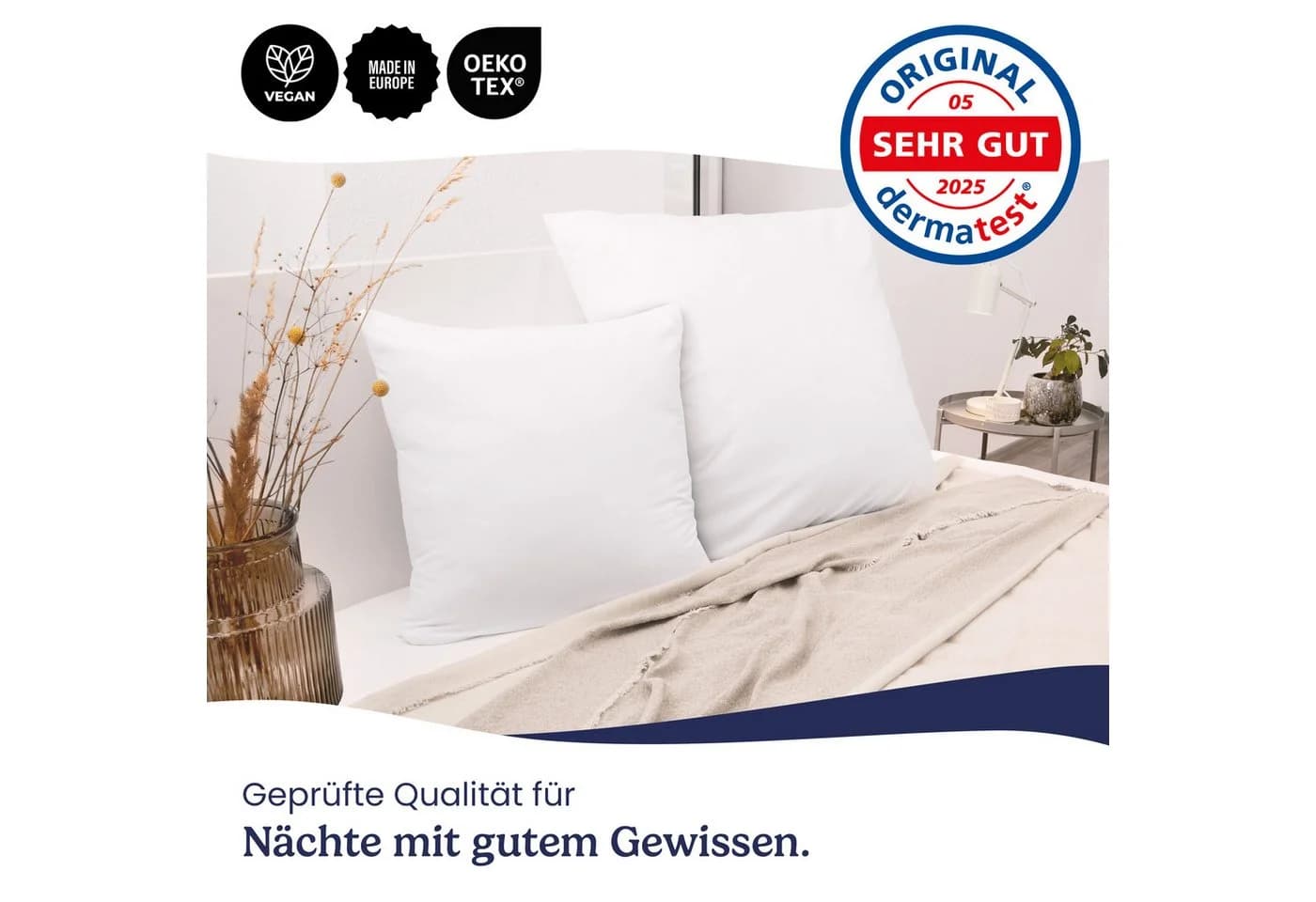 Gentle North Dekokissen 2er Set Kopfkissen Allergikerfreundlich - Bild 5