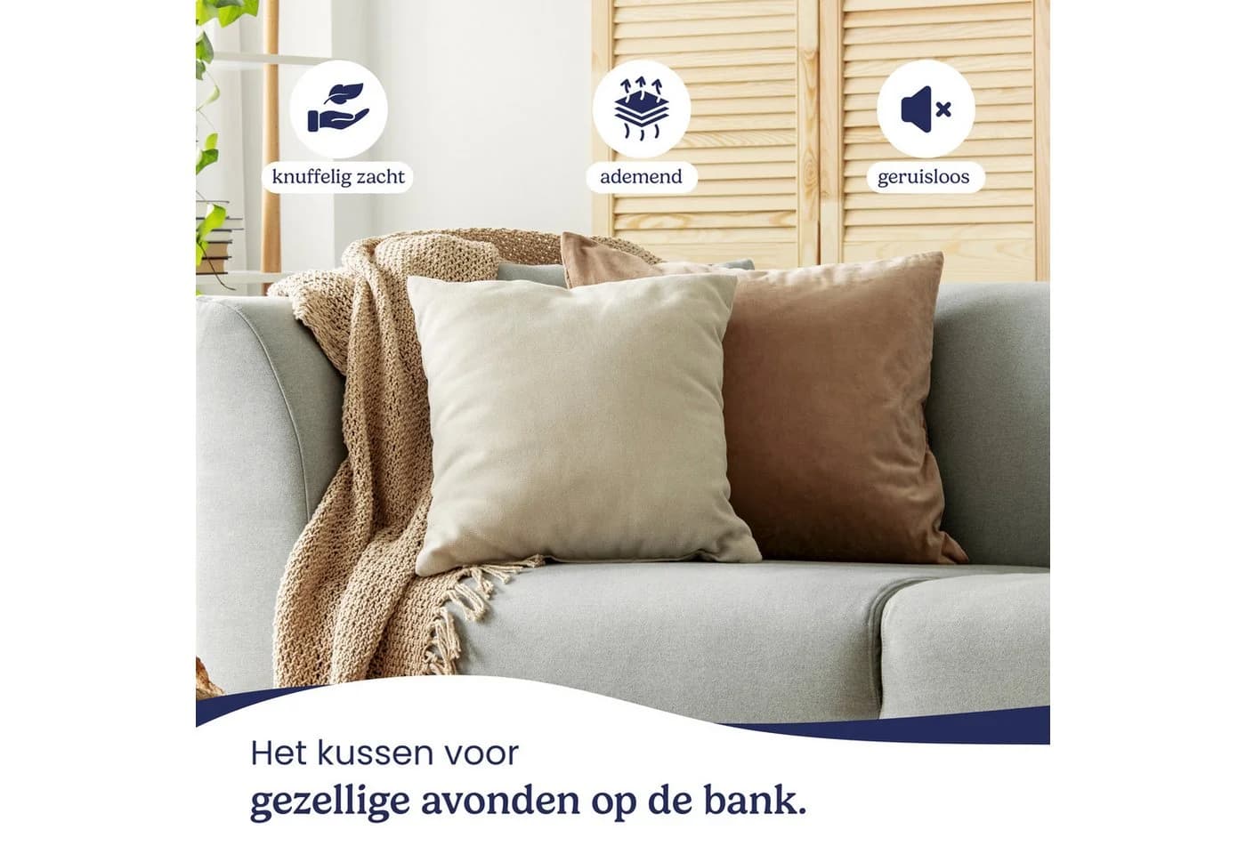 Gentle North Microfaserkissen 4er Set Komfort Füllung