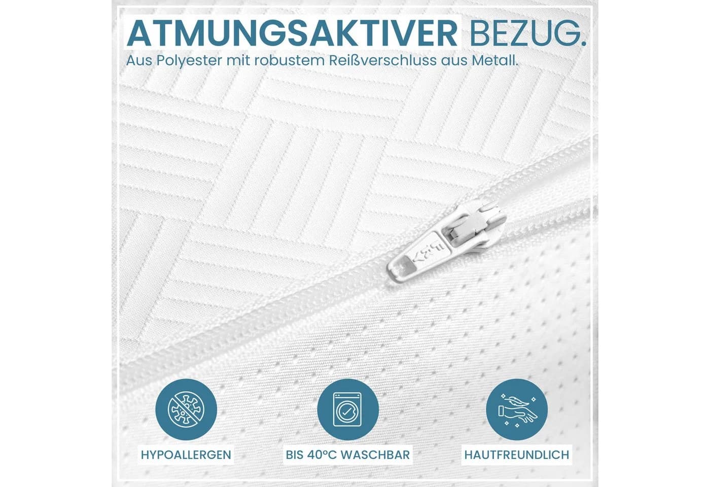 Gentle North Memory Schaum Topper 5/7 cm - Ergonomisch & Rutschfest - Bild 5