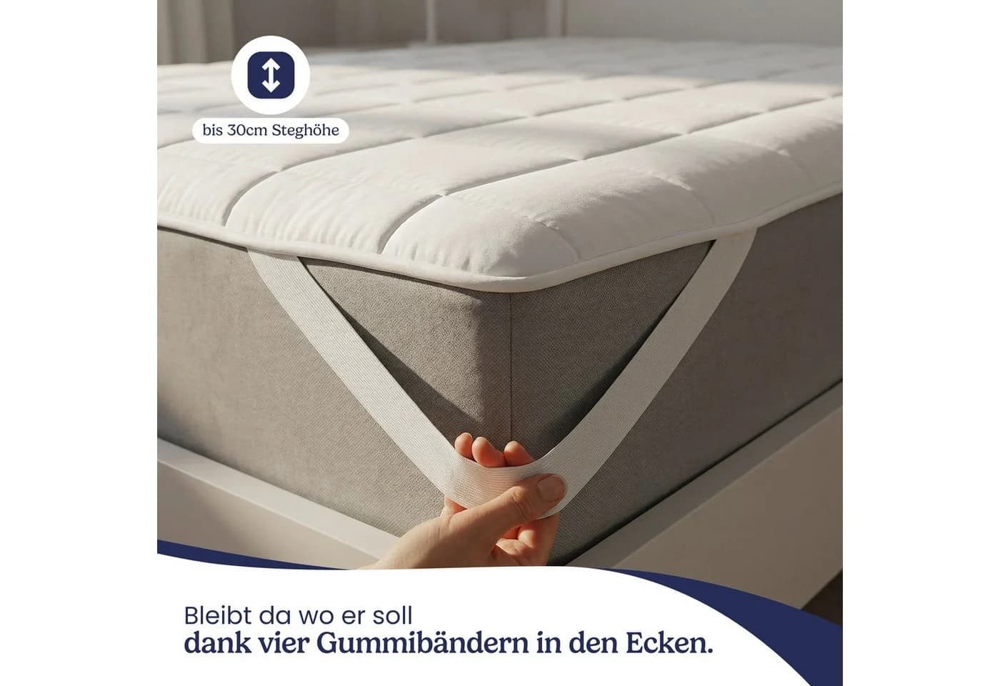 Gentle North Matratzenschoner mit Baumwolle - bei 60°C waschbar - Bild 3