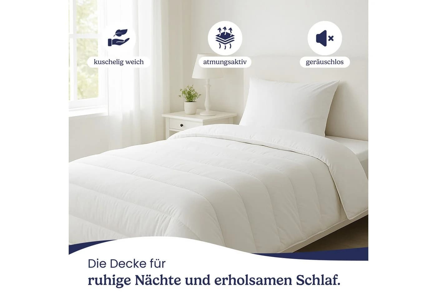 Gentle North Microfaserbettdecke Allergiker Ganzjahresdecke 135x200cm