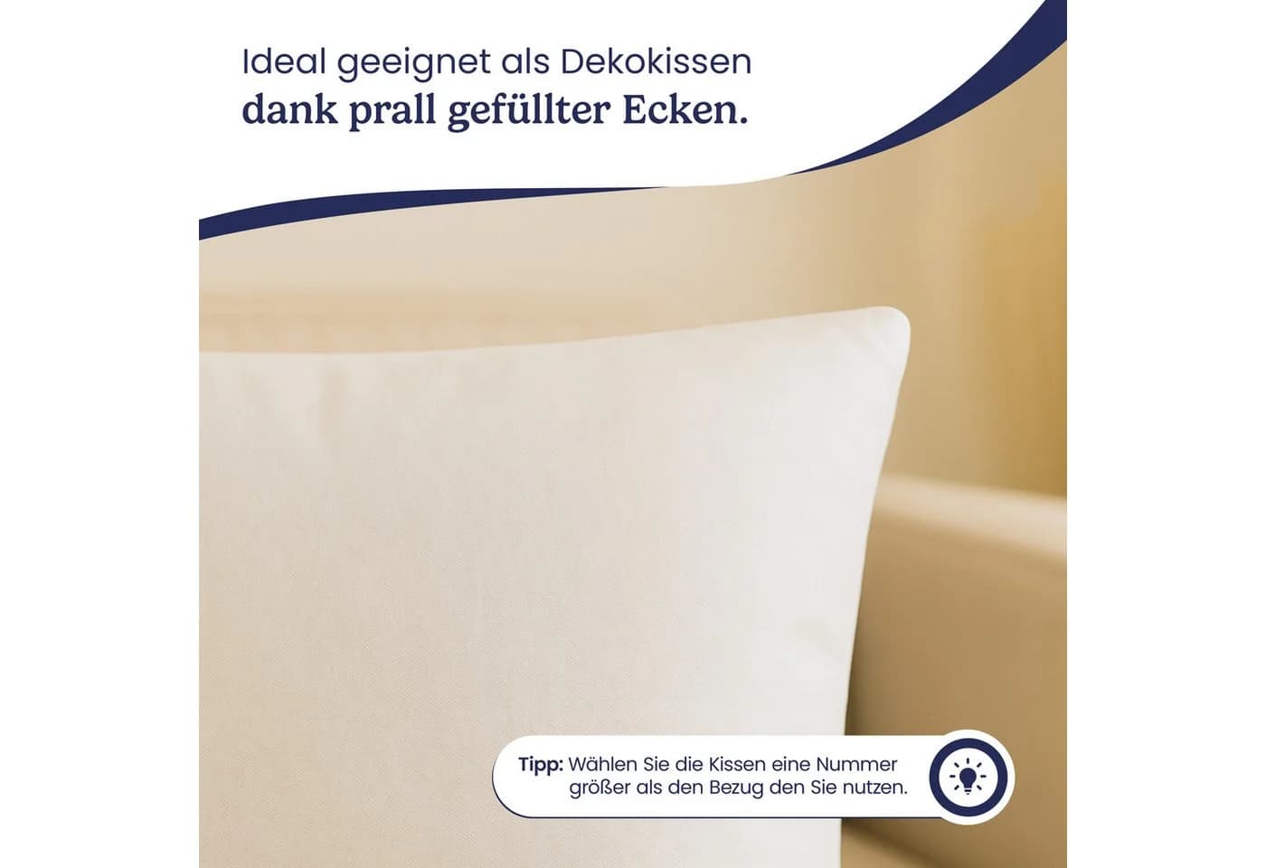 Gentle North Microfaserkissen 4er-Set – Weich, Waschen & Deko - Bild 4