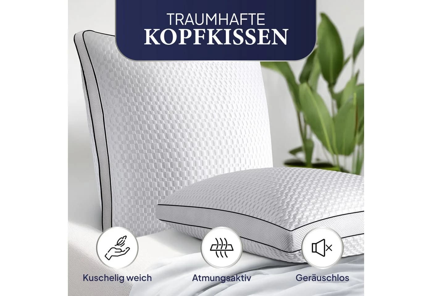 Gentle North Microfaserkissen 80x80 cm Kunstfaser