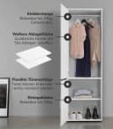 mokebo Kleiderschrank 'Der Grenzenlose' Weiß Modular Bild 3