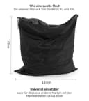 mokebo Schutzhülle für Outdoor Sitzsack XXL Schwarz Bild 5