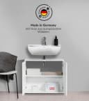 mokebo Waschbeckenunterschrank Weiß Holzwerkstoff Badmöbel Bild 3