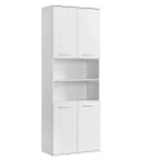 mokebo Hochschrank Der Kapitän Weiß mit 5 Einlegeböden Bild 2