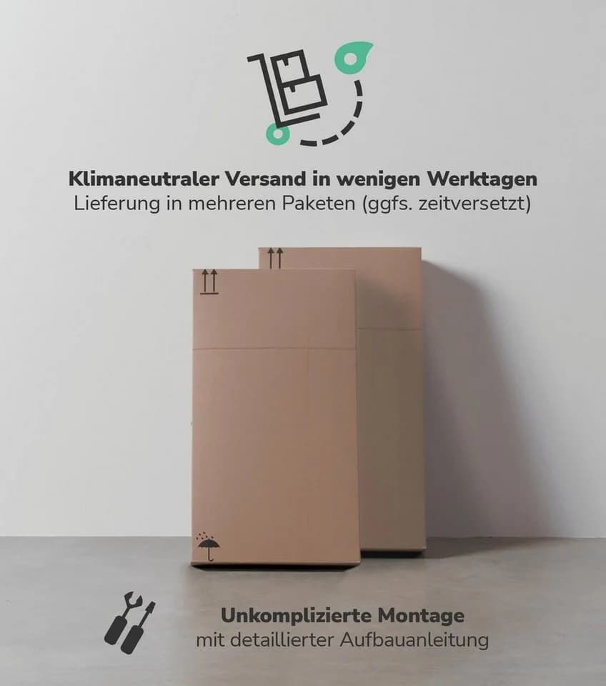 mokebo Hochschrank Der Kapitän Weiß mit 5 Einlegeböden - Bild 4