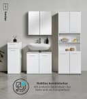 mokebo Hochschrank Der Kapitän Weiß mit 5 Einlegeböden Bild 5