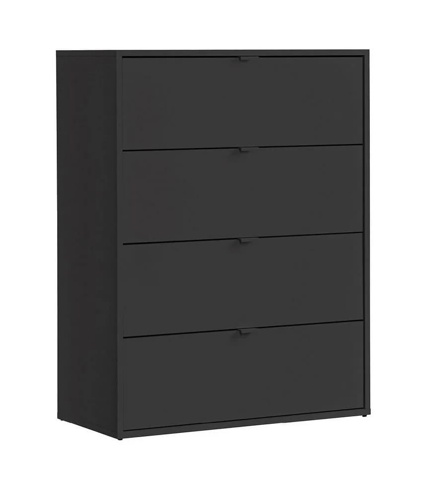 mokebo Sideboard Die Stilvolle Schwarz 4 Schubladen - Bild 2