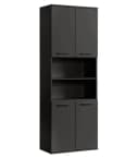 mokebo Hochschrank Der Kapitän Anthrazit Schwarz mit 5 Einlegeböden Bild 2