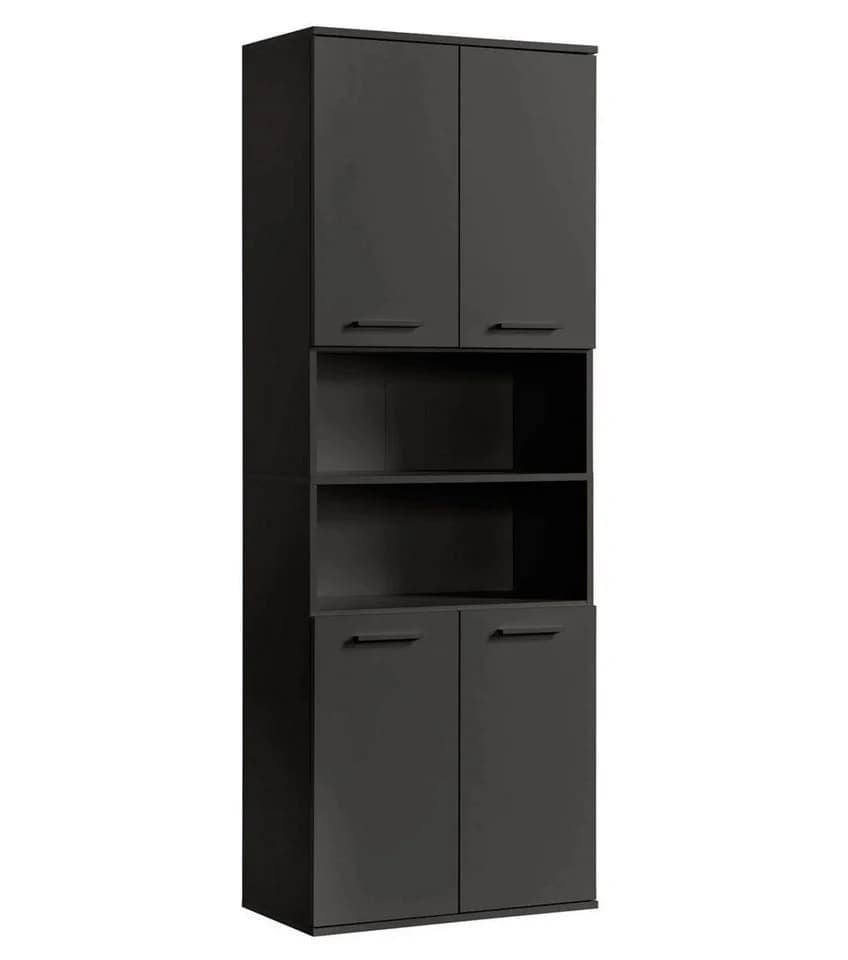 mokebo Hochschrank Der Kapitän Anthrazit Schwarz mit 5 Einlegeböden - Bild 2