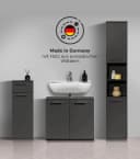 mokebo Badmöbel-Set Der Steuermann 3-teilig Schwarz Bild 3